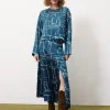 AZENOR Blue Skirt