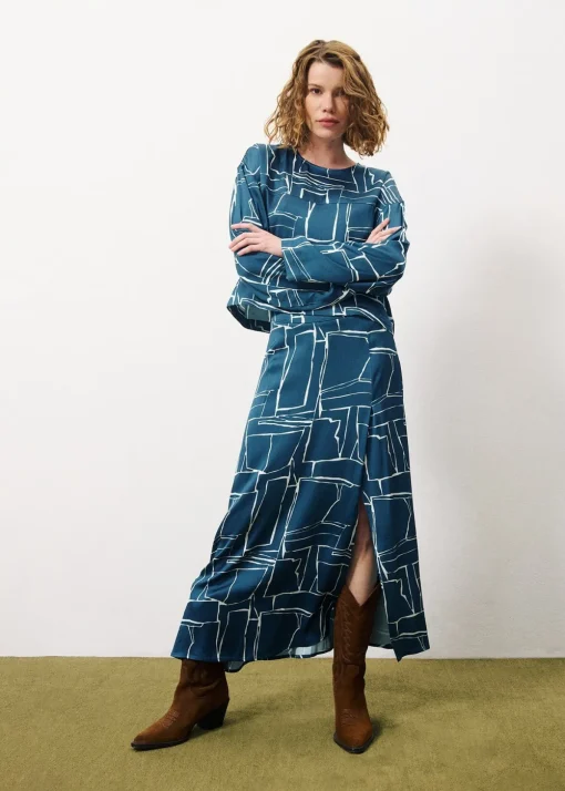 AZENOR Blue Skirt