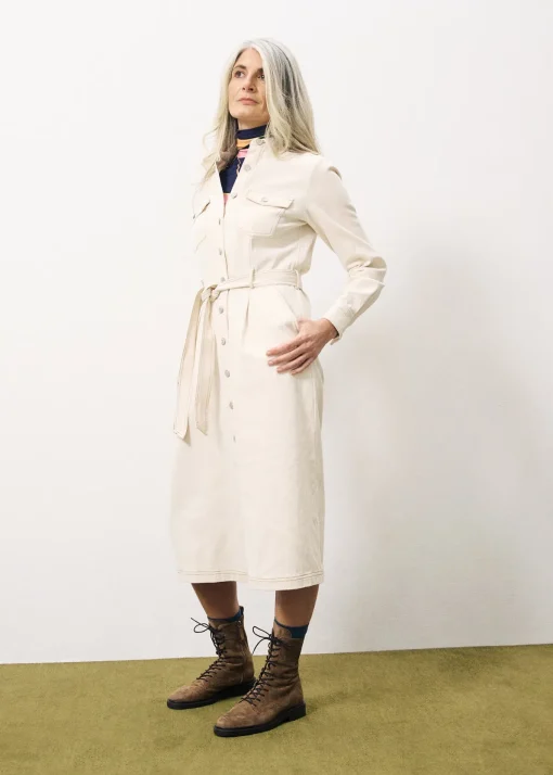 CLOTILDA Beige Dress
