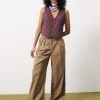 LORINA Brown Pants