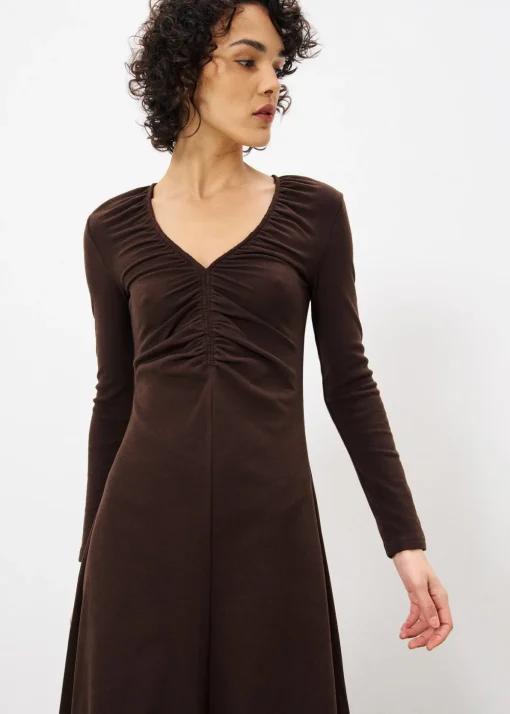 MAEE Brown Dress