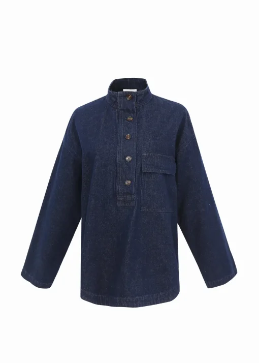 SOLAINE Blue Top